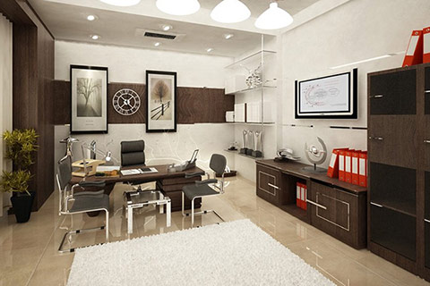 Photo of beautifully decorated office