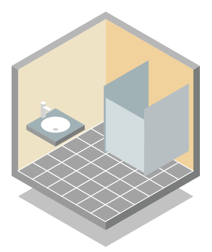 graphic representing washroom facilities